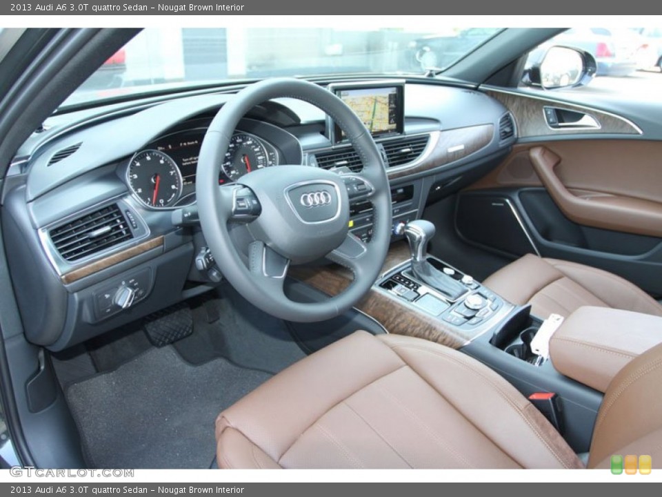Nougat Brown Interior Prime Interior for the 2013 Audi A6 3.0T quattro Sedan #69369415