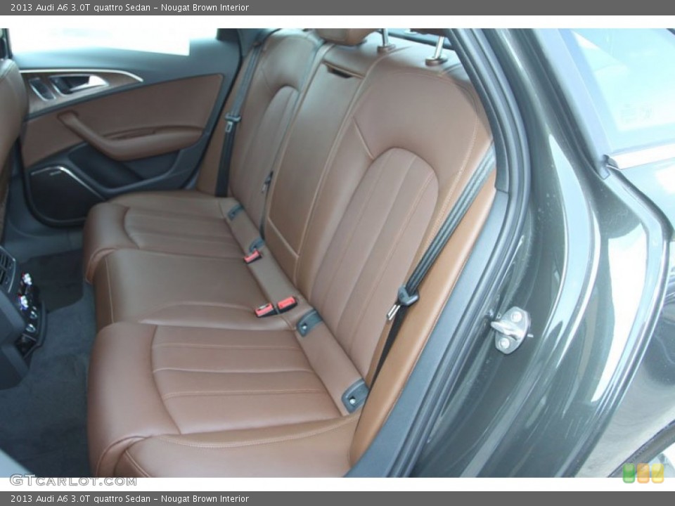Nougat Brown Interior Rear Seat for the 2013 Audi A6 3.0T quattro Sedan #69369436