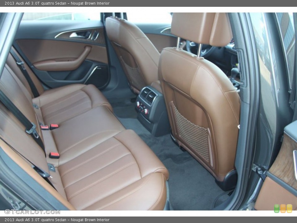 Nougat Brown Interior Rear Seat for the 2013 Audi A6 3.0T quattro Sedan #69369532
