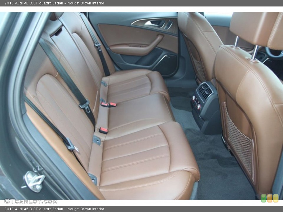 Nougat Brown Interior Rear Seat for the 2013 Audi A6 3.0T quattro Sedan #69369538