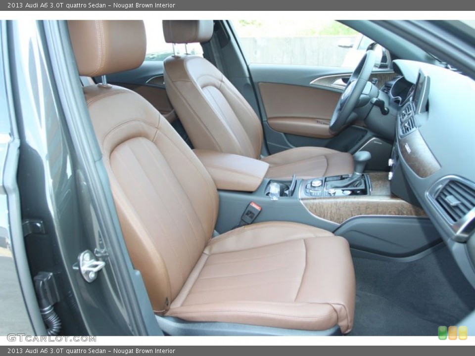 Nougat Brown Interior Front Seat for the 2013 Audi A6 3.0T quattro Sedan #69369562