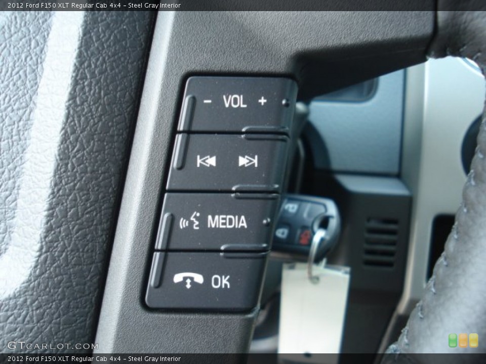 Steel Gray Interior Controls for the 2012 Ford F150 XLT Regular Cab 4x4 #69369691