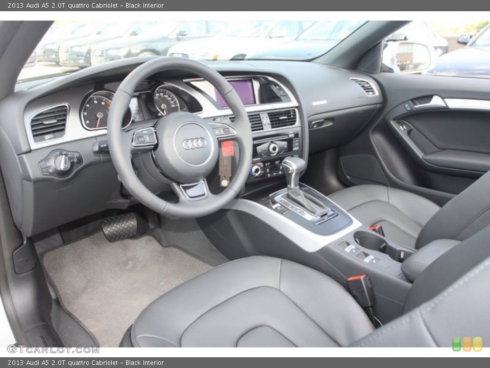 Black Interior Prime Interior for the 2013 Audi A5 2.0T quattro Cabriolet #69369991