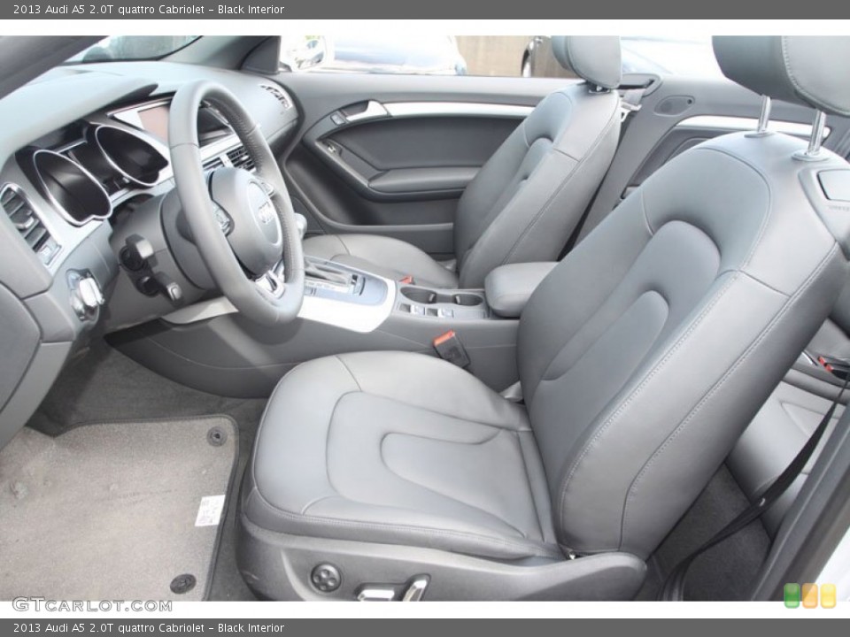 Black Interior Front Seat for the 2013 Audi A5 2.0T quattro Cabriolet #69370000