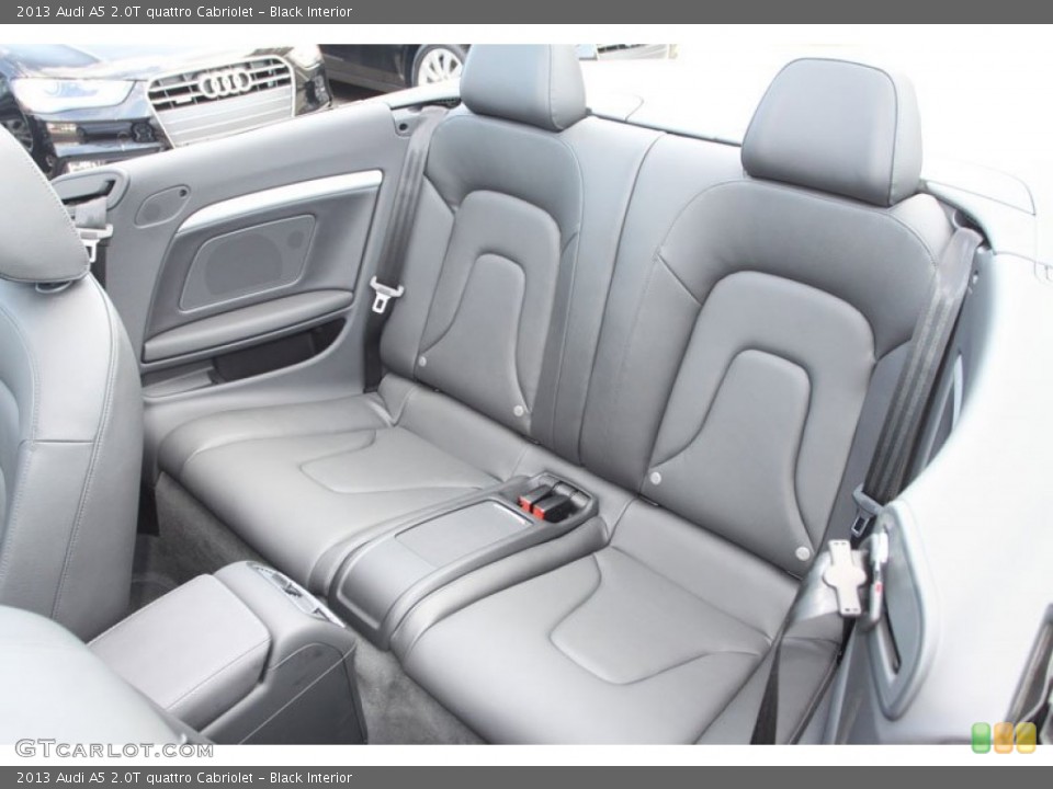 Black Interior Rear Seat for the 2013 Audi A5 2.0T quattro Cabriolet #69370015