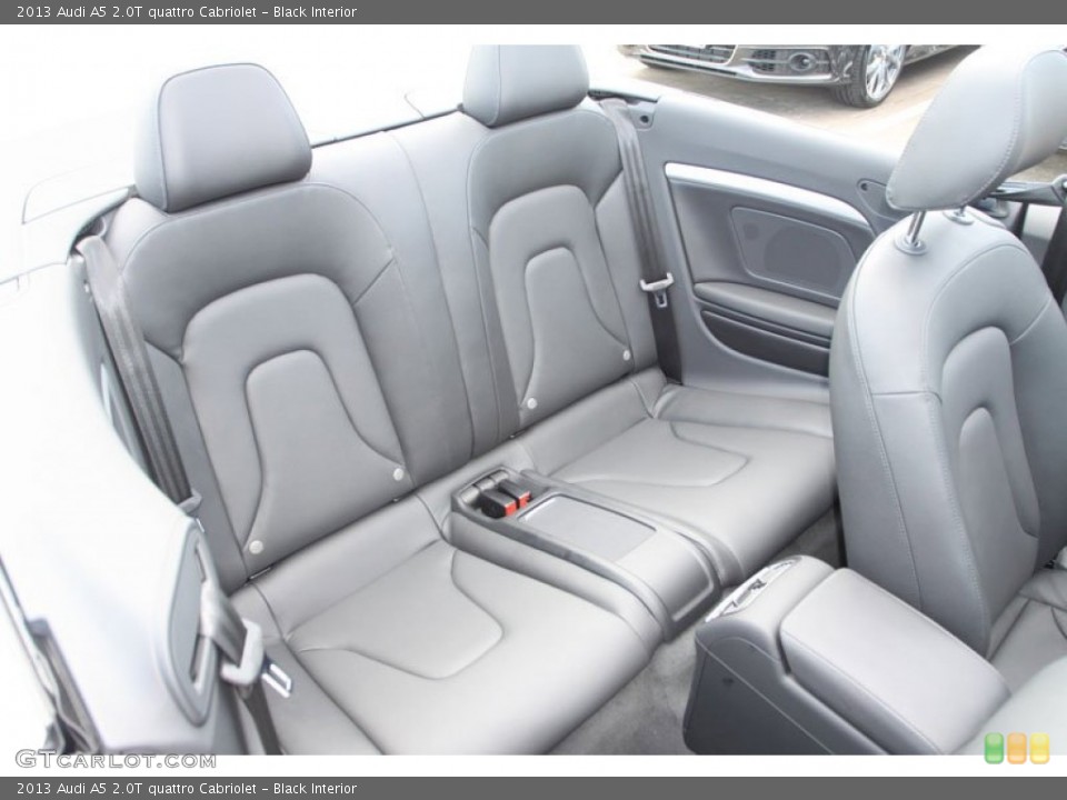 Black Interior Rear Seat for the 2013 Audi A5 2.0T quattro Cabriolet #69370078