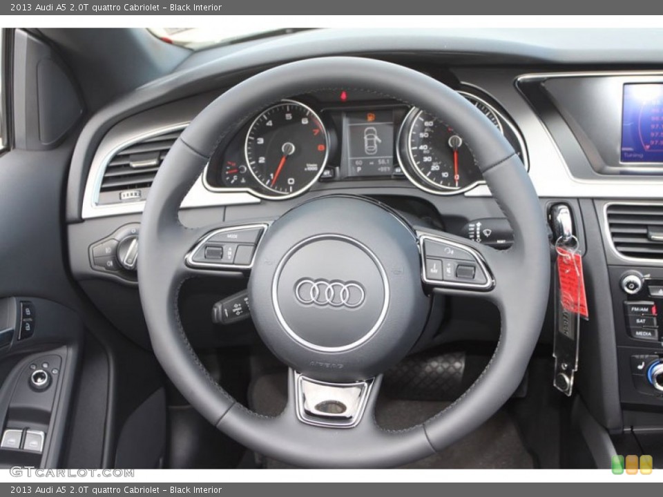 Black Interior Steering Wheel for the 2013 Audi A5 2.0T quattro Cabriolet #69370105