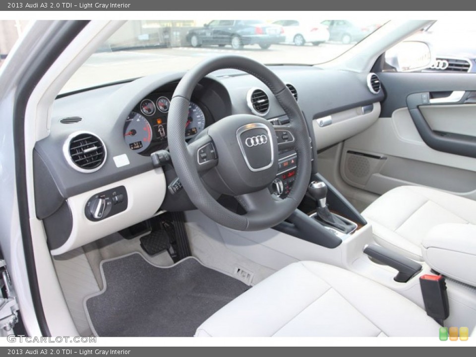 Light Gray 2013 Audi A3 Interiors