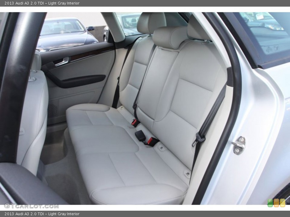 Light Gray Interior Rear Seat for the 2013 Audi A3 2.0 TDI #69370279