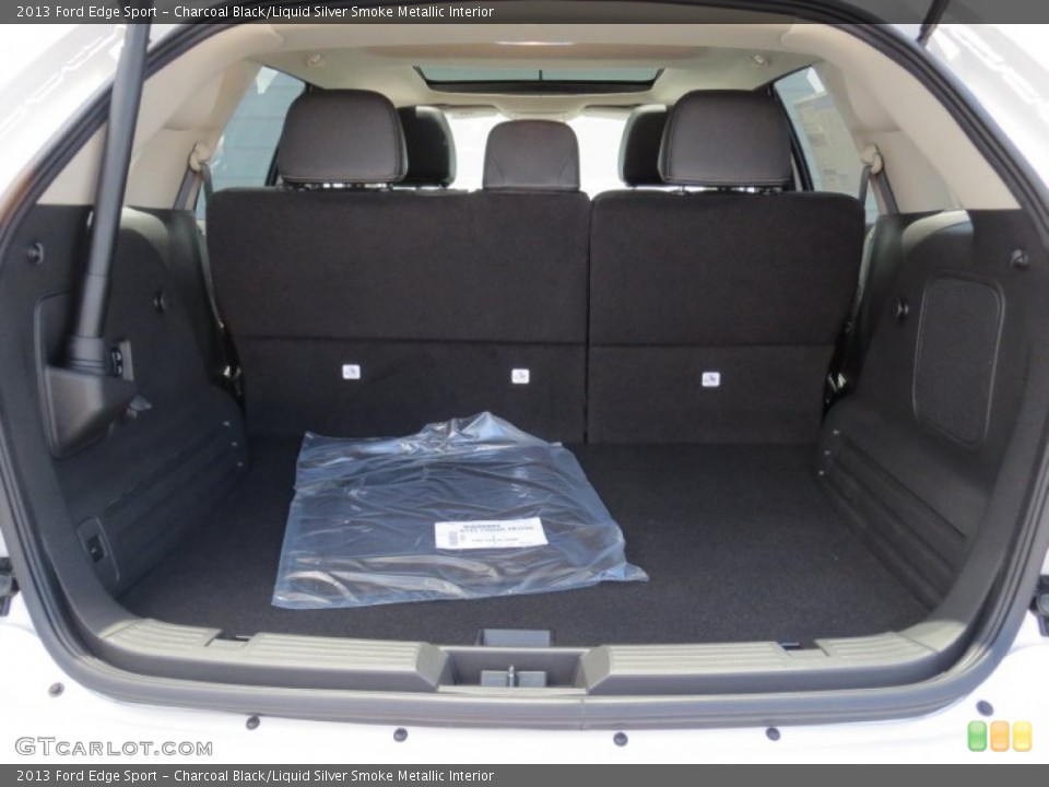 Charcoal Black/Liquid Silver Smoke Metallic Interior Trunk for the 2013 Ford Edge Sport #69370291