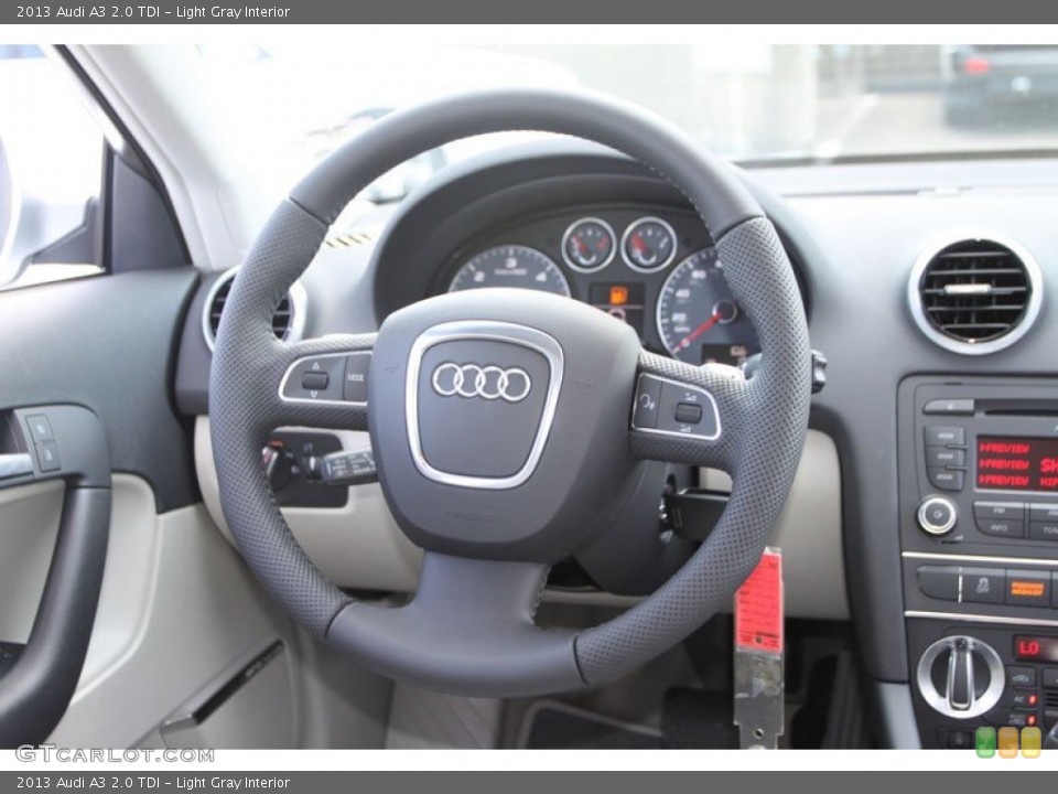 Light Gray Interior Steering Wheel for the 2013 Audi A3 2.0 TDI #69370306