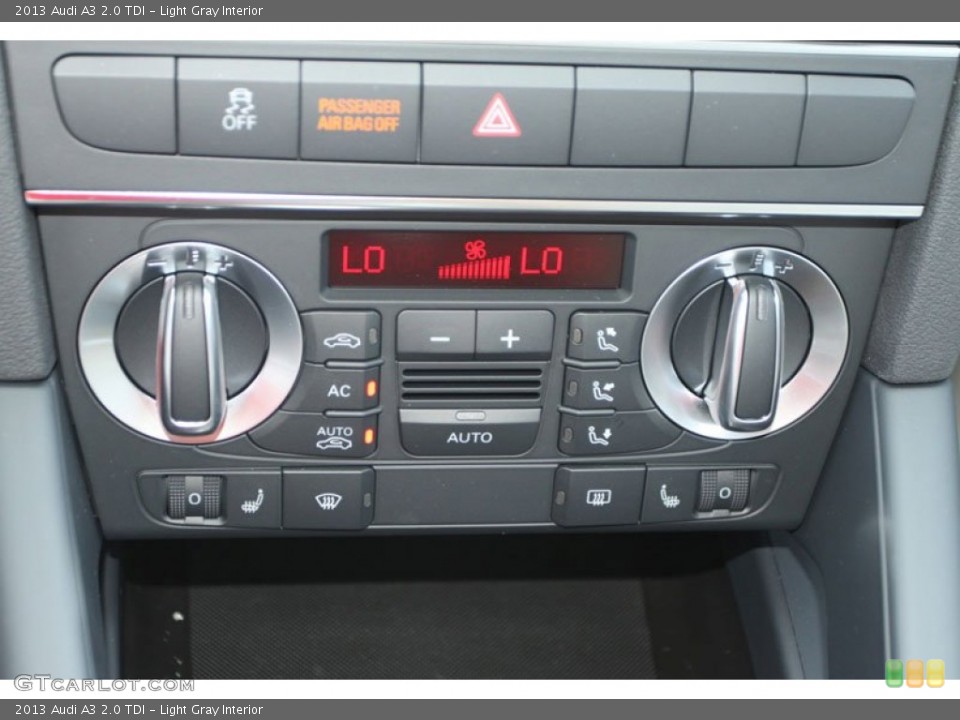 Light Gray Interior Controls for the 2013 Audi A3 2.0 TDI #69370321