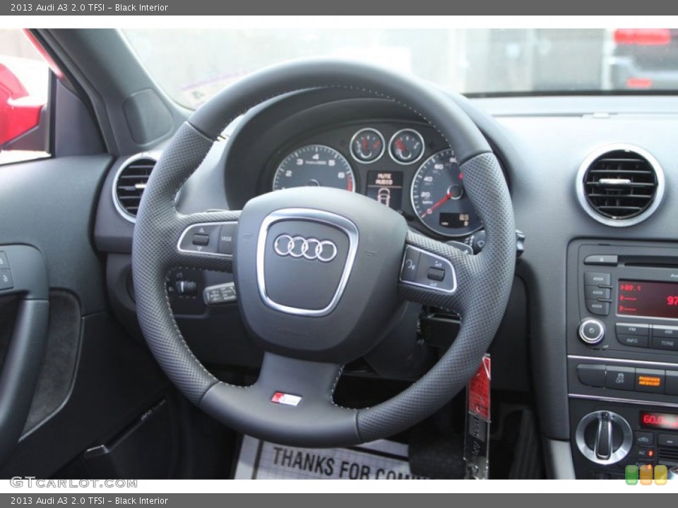 Black Interior Steering Wheel for the 2013 Audi A3 2.0 TFSI #69370550