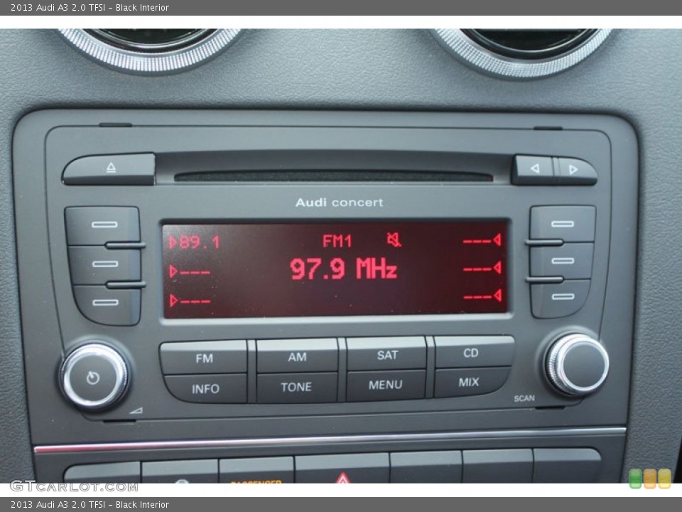 Black Interior Audio System for the 2013 Audi A3 2.0 TFSI #69370561