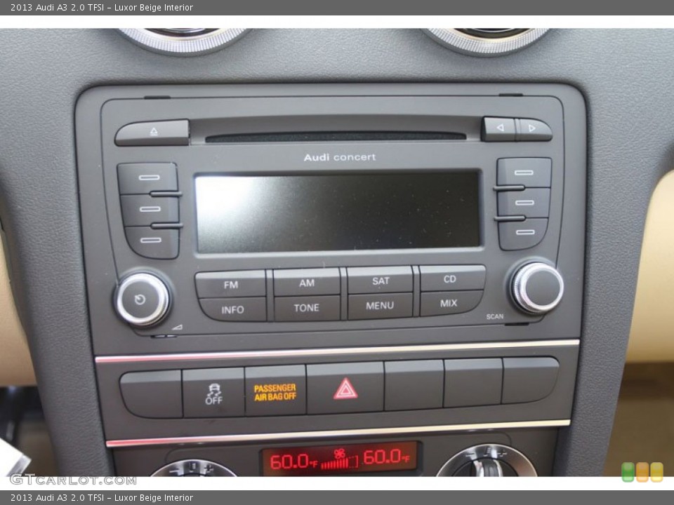 Luxor Beige Interior Audio System for the 2013 Audi A3 2.0 TFSI #69370816