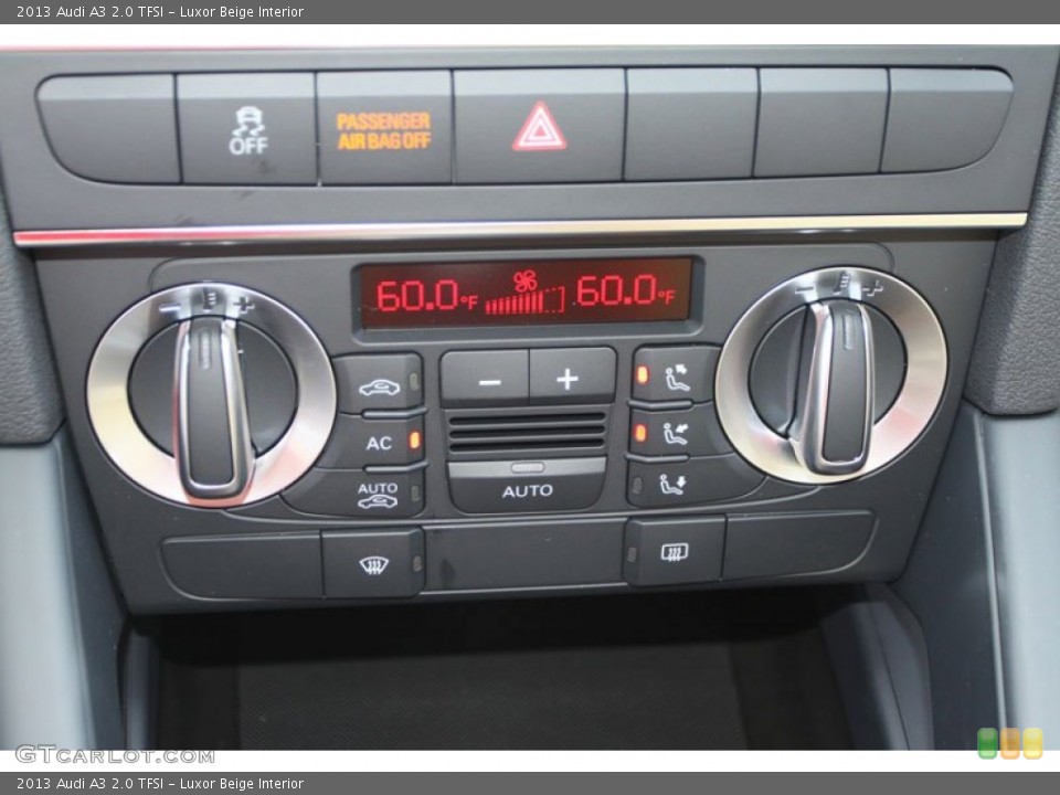 Luxor Beige Interior Controls for the 2013 Audi A3 2.0 TFSI #69370825