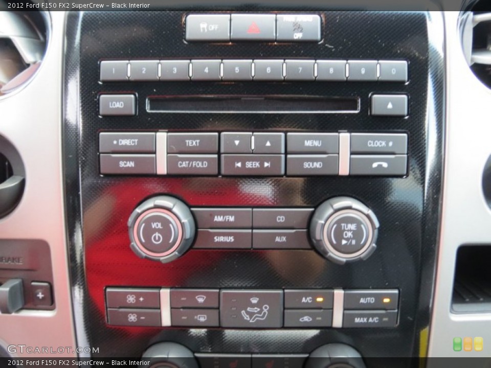 Black Interior Controls for the 2012 Ford F150 FX2 SuperCrew #69372175