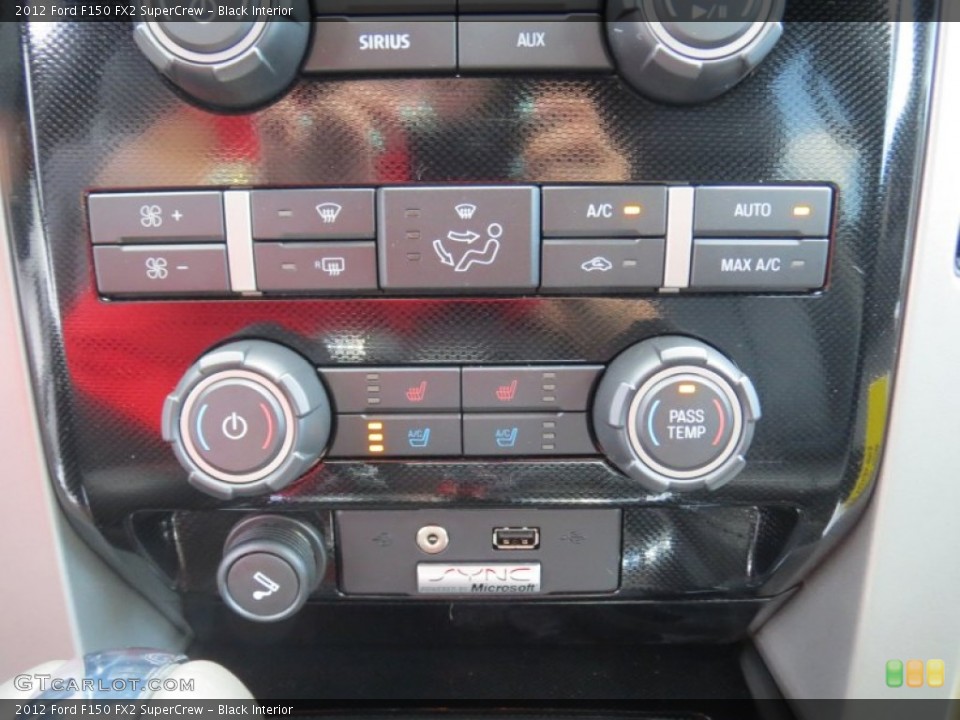 Black Interior Controls for the 2012 Ford F150 FX2 SuperCrew #69372184