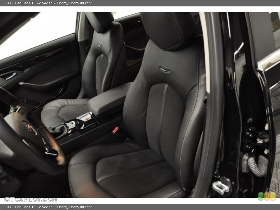 Ebony/Ebony Interior Front Seat for the 2012 Cadillac CTS -V Sedan #69373588