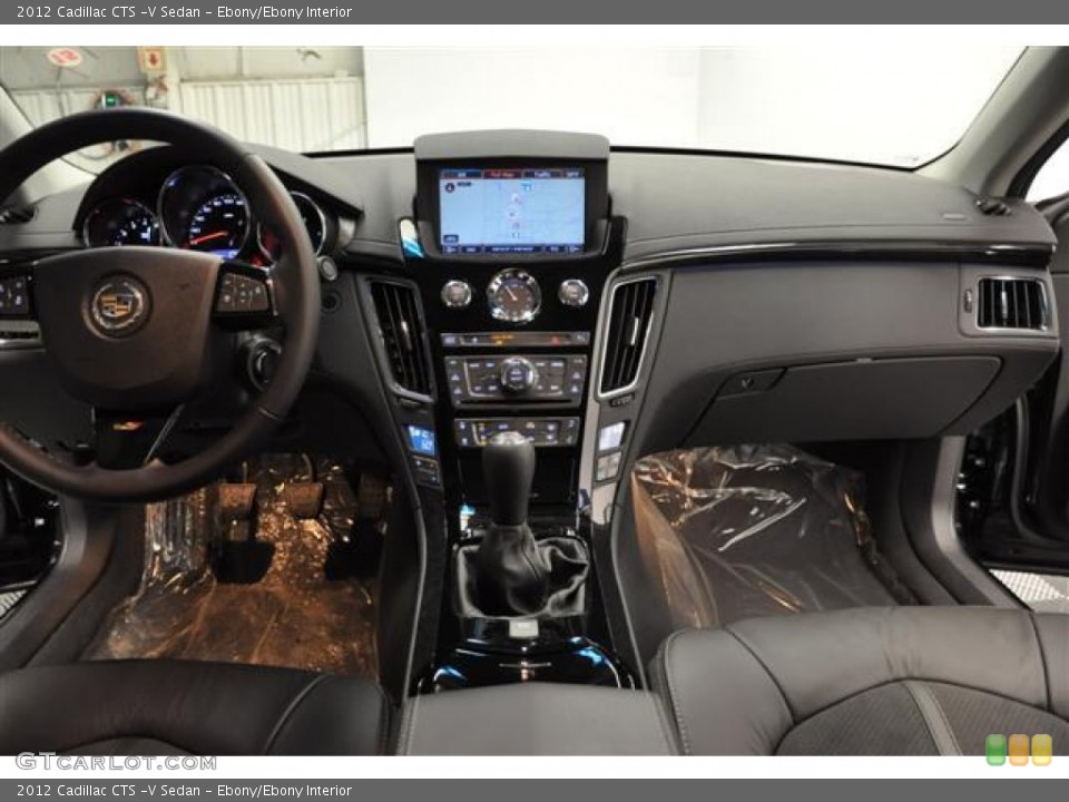 Ebony/Ebony Interior Dashboard for the 2012 Cadillac CTS -V Sedan #69373639