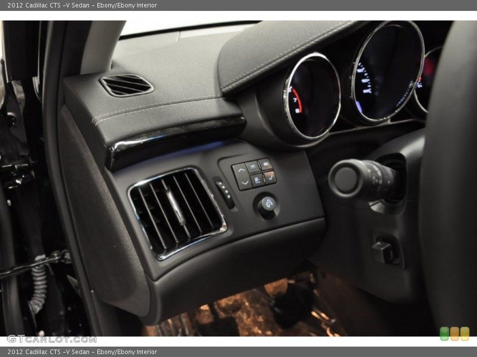 Ebony/Ebony Interior Controls for the 2012 Cadillac CTS -V Sedan #69373648