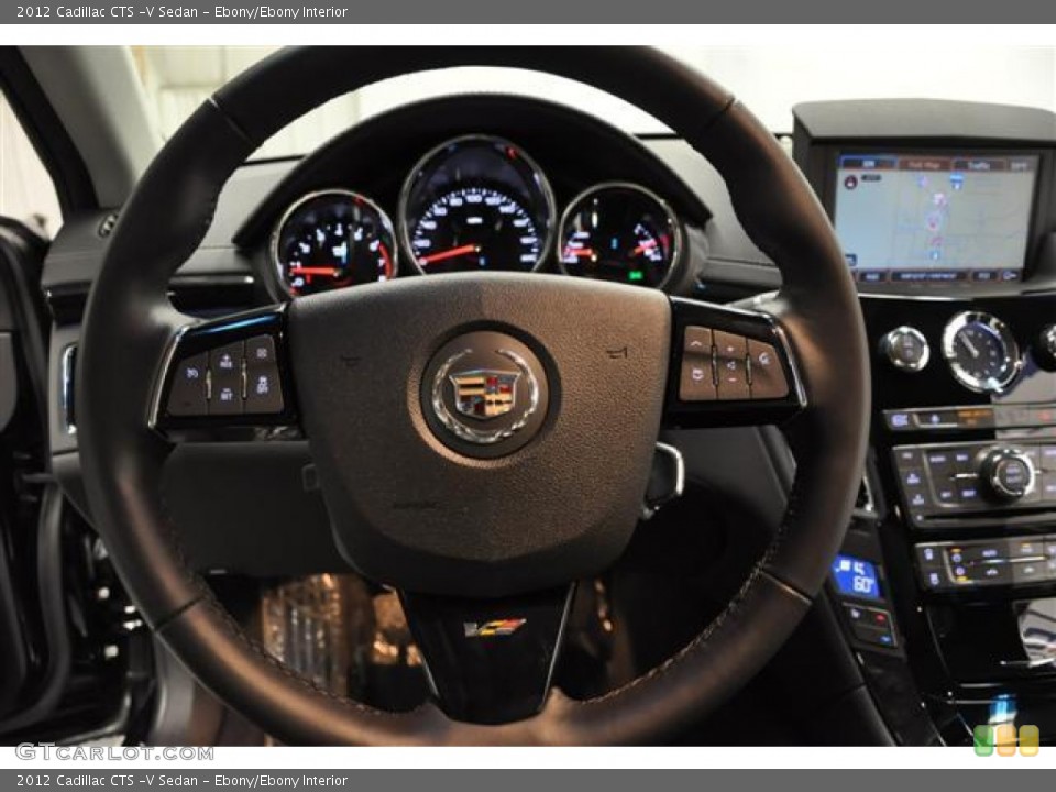 Ebony/Ebony Interior Steering Wheel for the 2012 Cadillac CTS -V Sedan #69373657