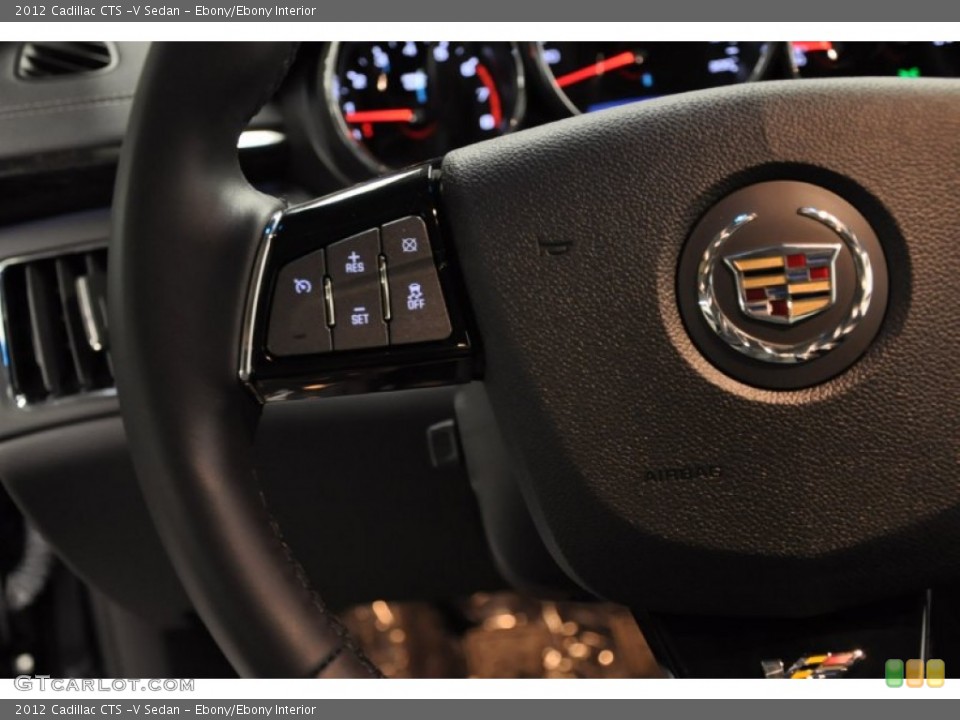Ebony/Ebony Interior Controls for the 2012 Cadillac CTS -V Sedan #69373666