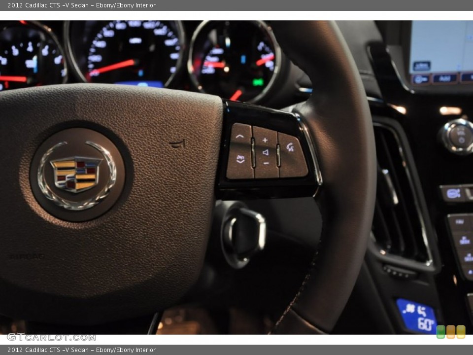 Ebony/Ebony Interior Controls for the 2012 Cadillac CTS -V Sedan #69373672