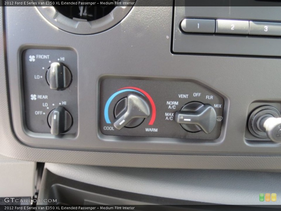 Medium Flint Interior Controls for the 2012 Ford E Series Van E350 XL Extended Passenger #69373732
