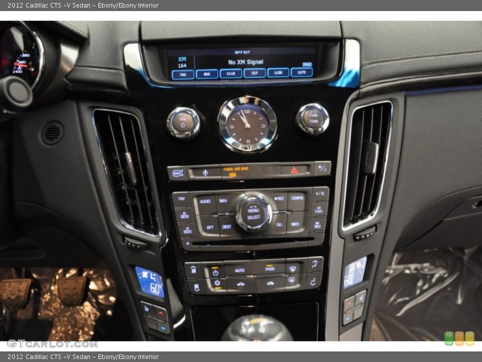 Ebony/Ebony Interior Controls for the 2012 Cadillac CTS -V Sedan #69373747