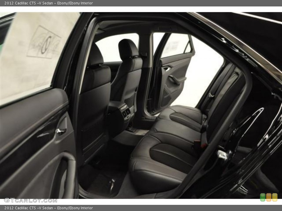 Ebony/Ebony Interior Rear Seat for the 2012 Cadillac CTS -V Sedan #69373816