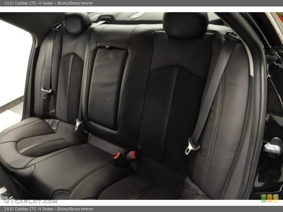 Ebony/Ebony Interior Rear Seat for the 2012 Cadillac CTS -V Sedan #69373825