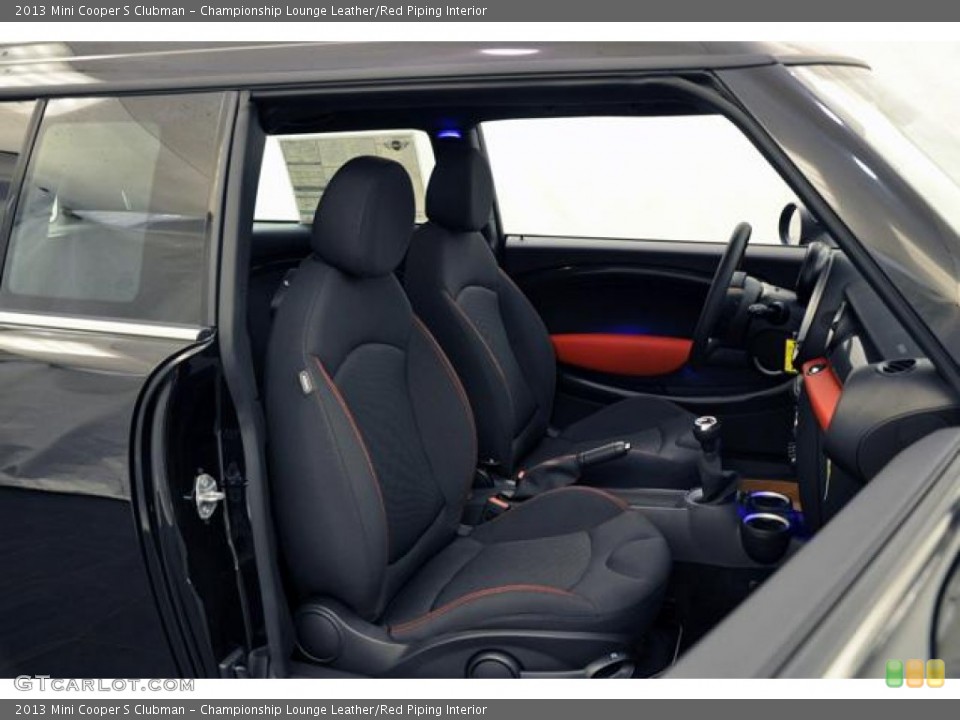 Championship Lounge Leather/Red Piping Interior Photo for the 2013 Mini Cooper S Clubman #69373864