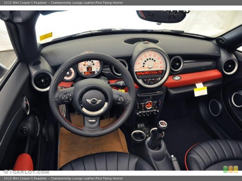 Championship Lounge Leather/Red Piping Interior Photo for the 2013 Mini Cooper S Roadster #69374503
