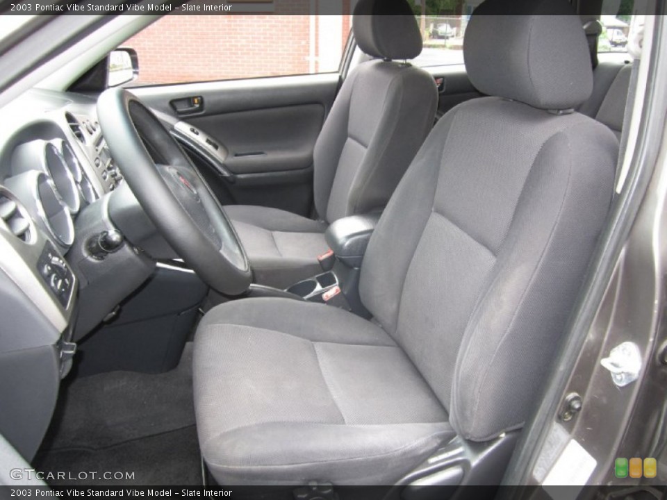 Slate Interior Front Seat for the 2003 Pontiac Vibe  #69374530