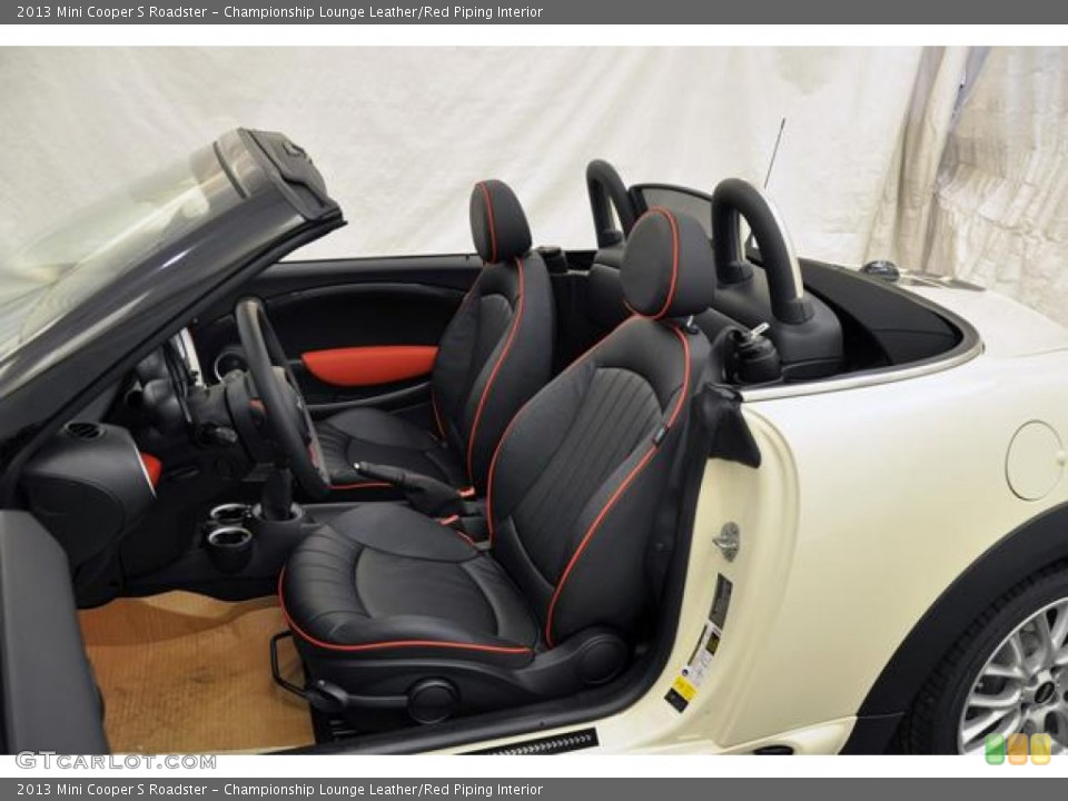 Championship Lounge Leather/Red Piping Interior Photo for the 2013 Mini Cooper S Roadster #69374599