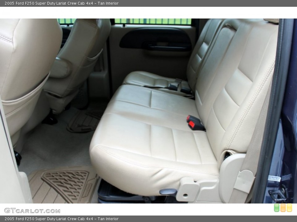 Tan Interior Rear Seat for the 2005 Ford F250 Super Duty Lariat Crew Cab 4x4 #69375457