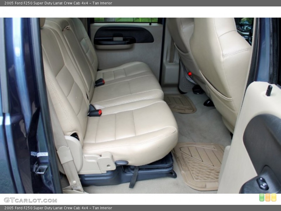 Tan Interior Rear Seat for the 2005 Ford F250 Super Duty Lariat Crew Cab 4x4 #69375466