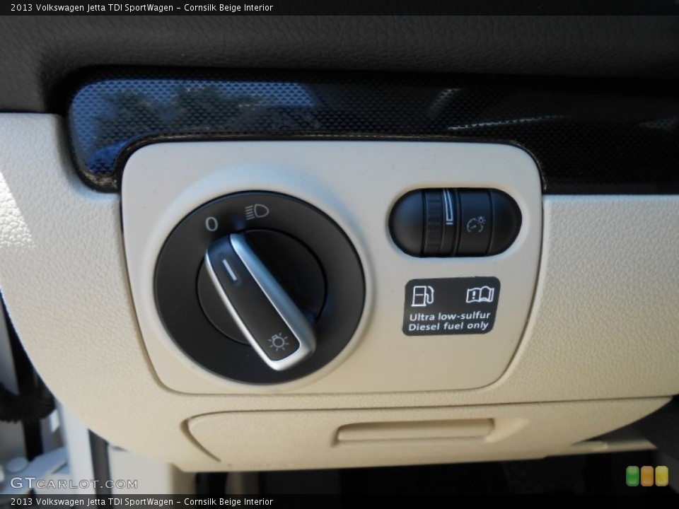 Cornsilk Beige Interior Controls for the 2013 Volkswagen Jetta TDI SportWagen #69377779