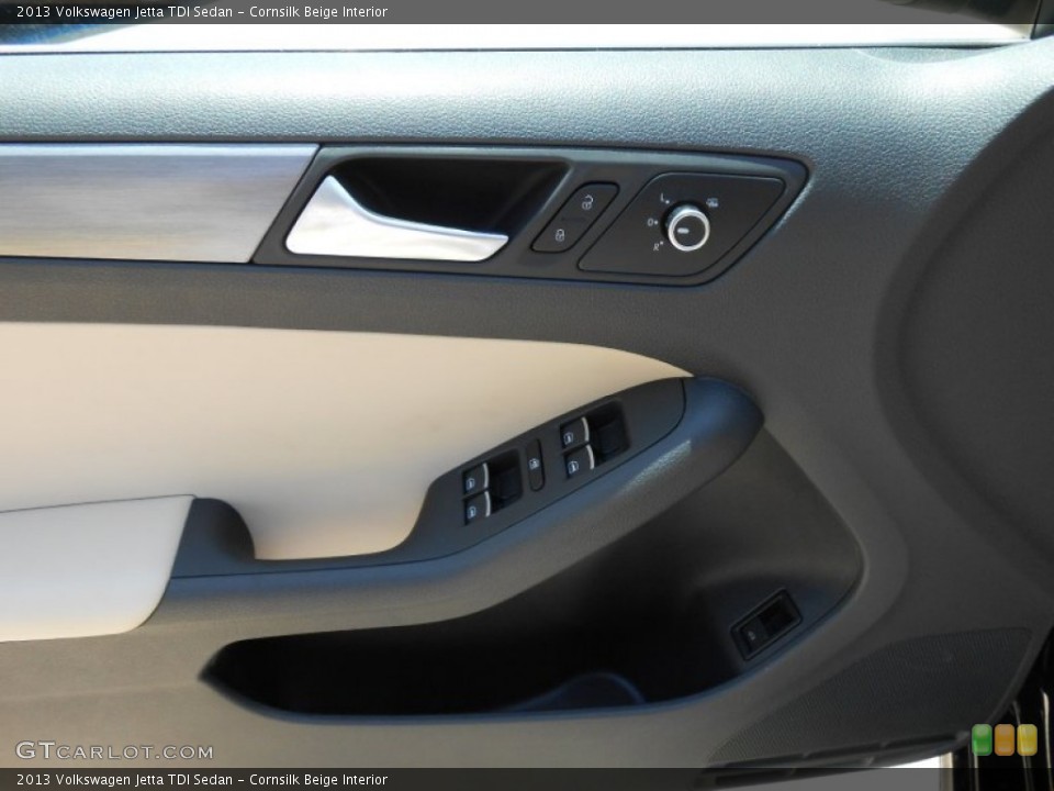 Cornsilk Beige Interior Door Panel for the 2013 Volkswagen Jetta TDI Sedan #69378211