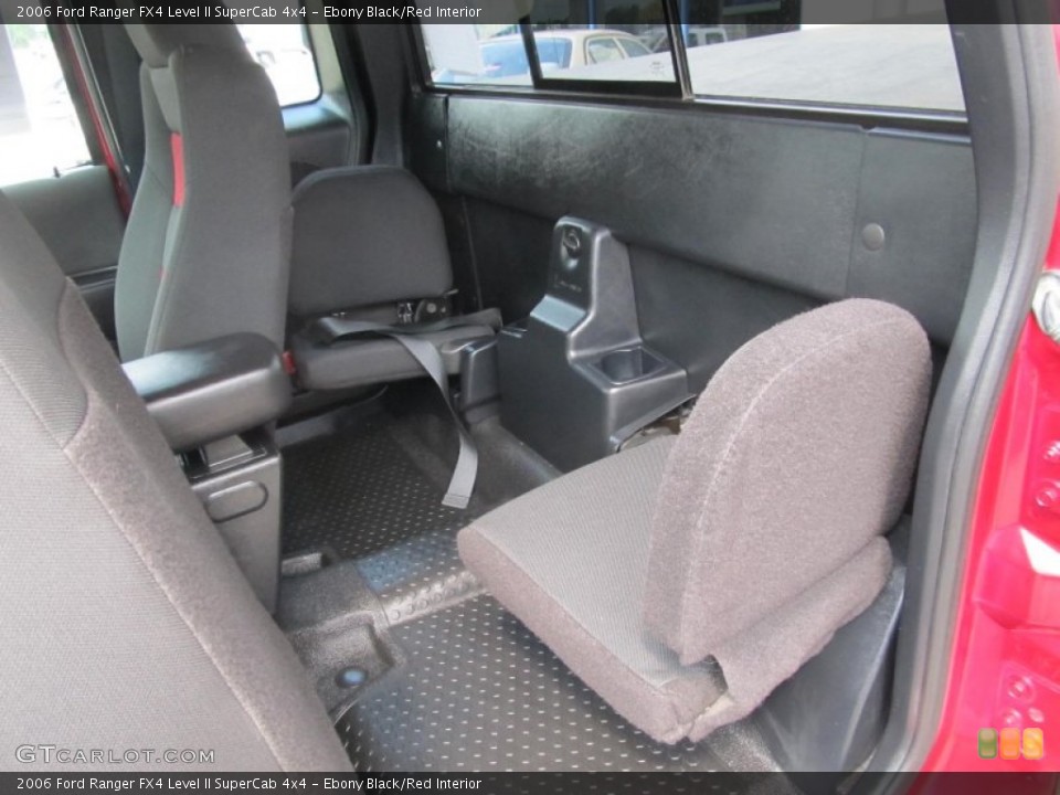 Ebony Black/Red Interior Photo for the 2006 Ford Ranger FX4 Level II SuperCab 4x4 #69379871