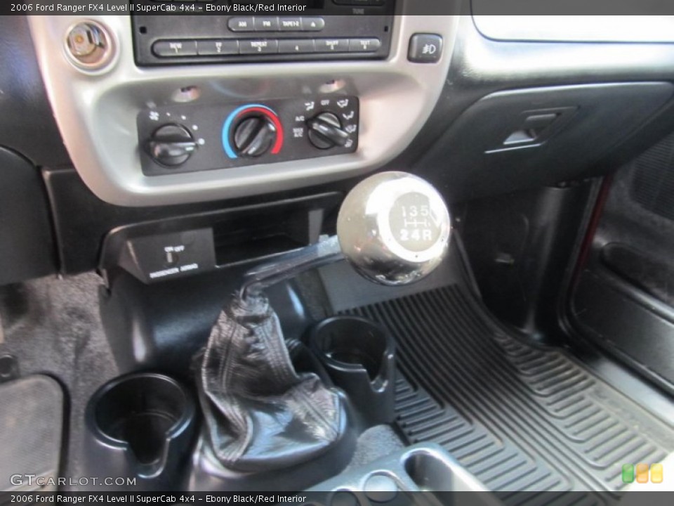 Ebony Black/Red Interior Transmission for the 2006 Ford Ranger FX4 Level II SuperCab 4x4 #69379897
