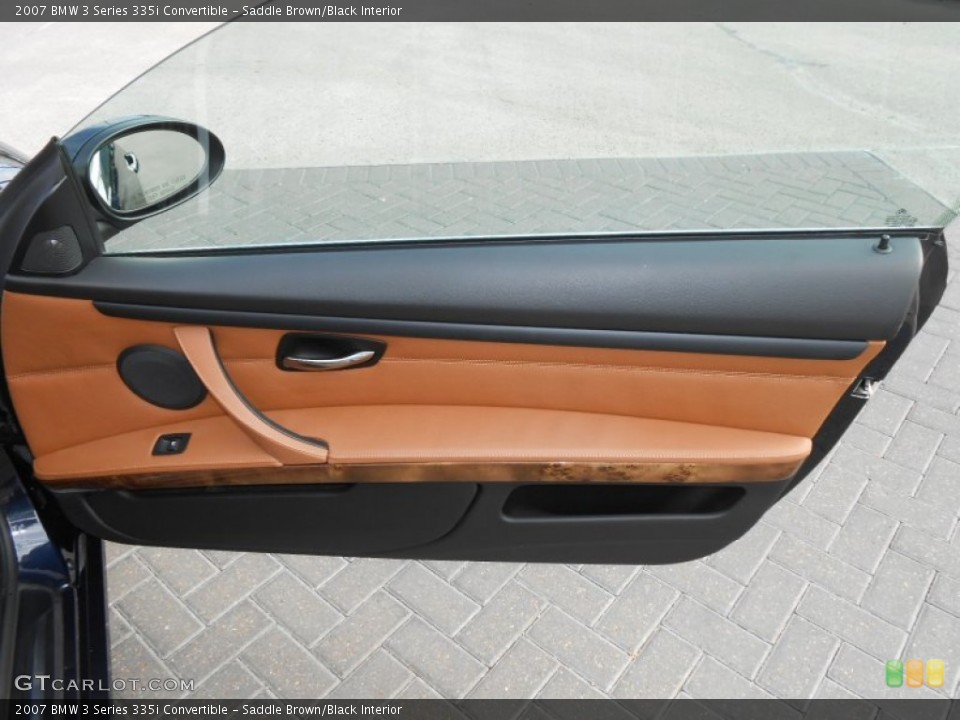 Saddle Brown/Black Interior Door Panel for the 2007 BMW 3 Series 335i Convertible #69380998