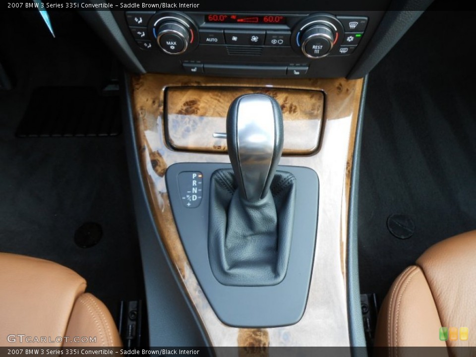 Saddle Brown/Black Interior Transmission for the 2007 BMW 3 Series 335i Convertible #69381082