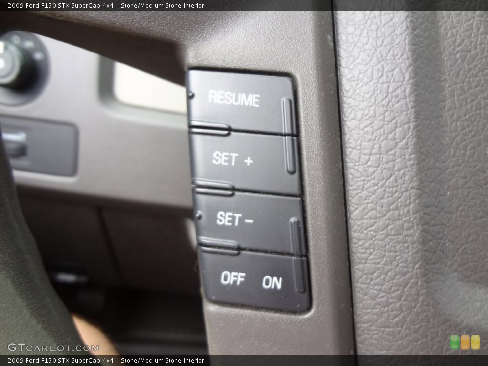 Stone/Medium Stone Interior Controls for the 2009 Ford F150 STX SuperCab 4x4 #69381085