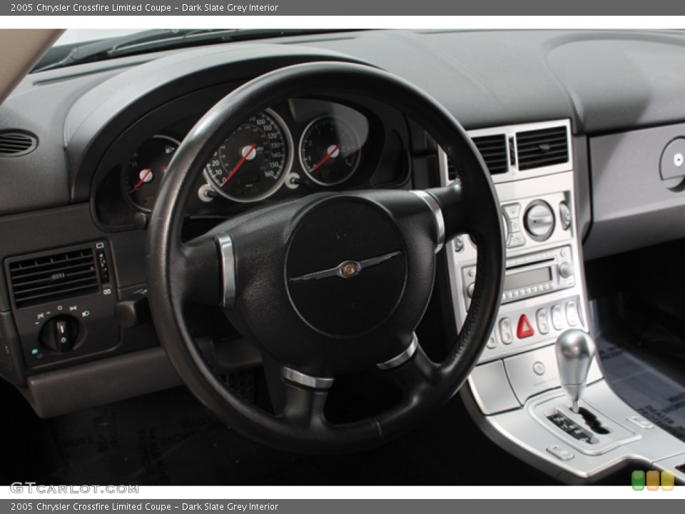 Dark Slate Grey Interior Steering Wheel for the 2005 Chrysler Crossfire Limited Coupe #69381088