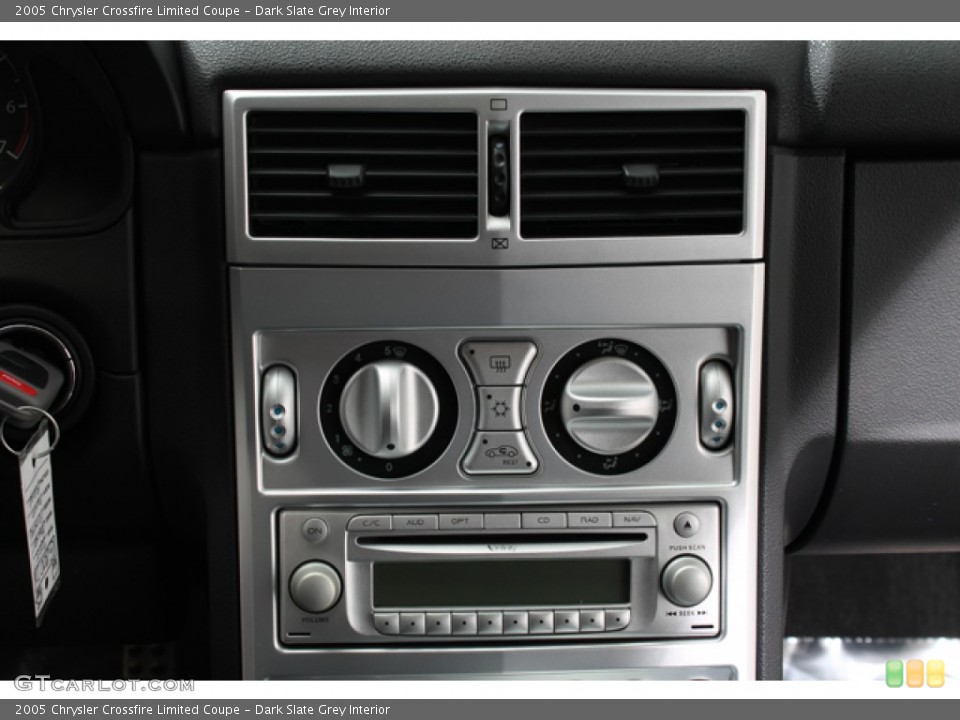 Dark Slate Grey Interior Controls for the 2005 Chrysler Crossfire Limited Coupe #69381115