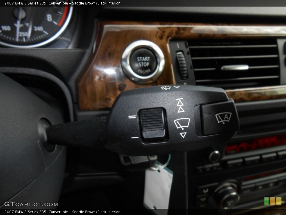 Saddle Brown/Black Interior Controls for the 2007 BMW 3 Series 335i Convertible #69381151