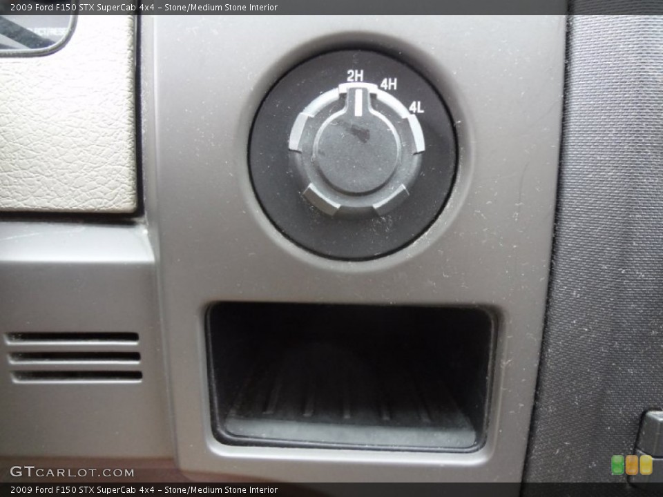 Stone/Medium Stone Interior Controls for the 2009 Ford F150 STX SuperCab 4x4 #69381196