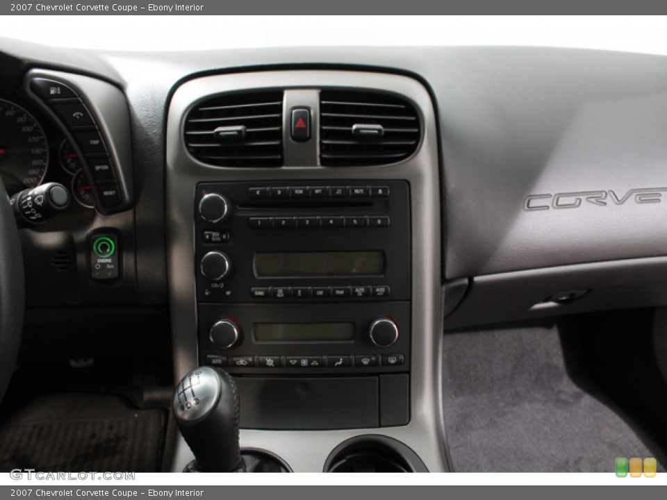 Ebony Interior Controls for the 2007 Chevrolet Corvette Coupe #69381337